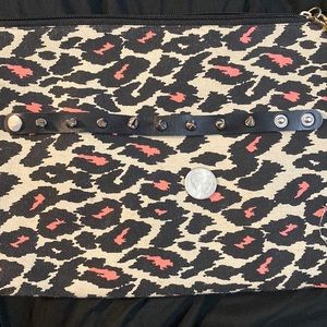 Thin pleather spiked bracelet punk / alternative / goth NWOT